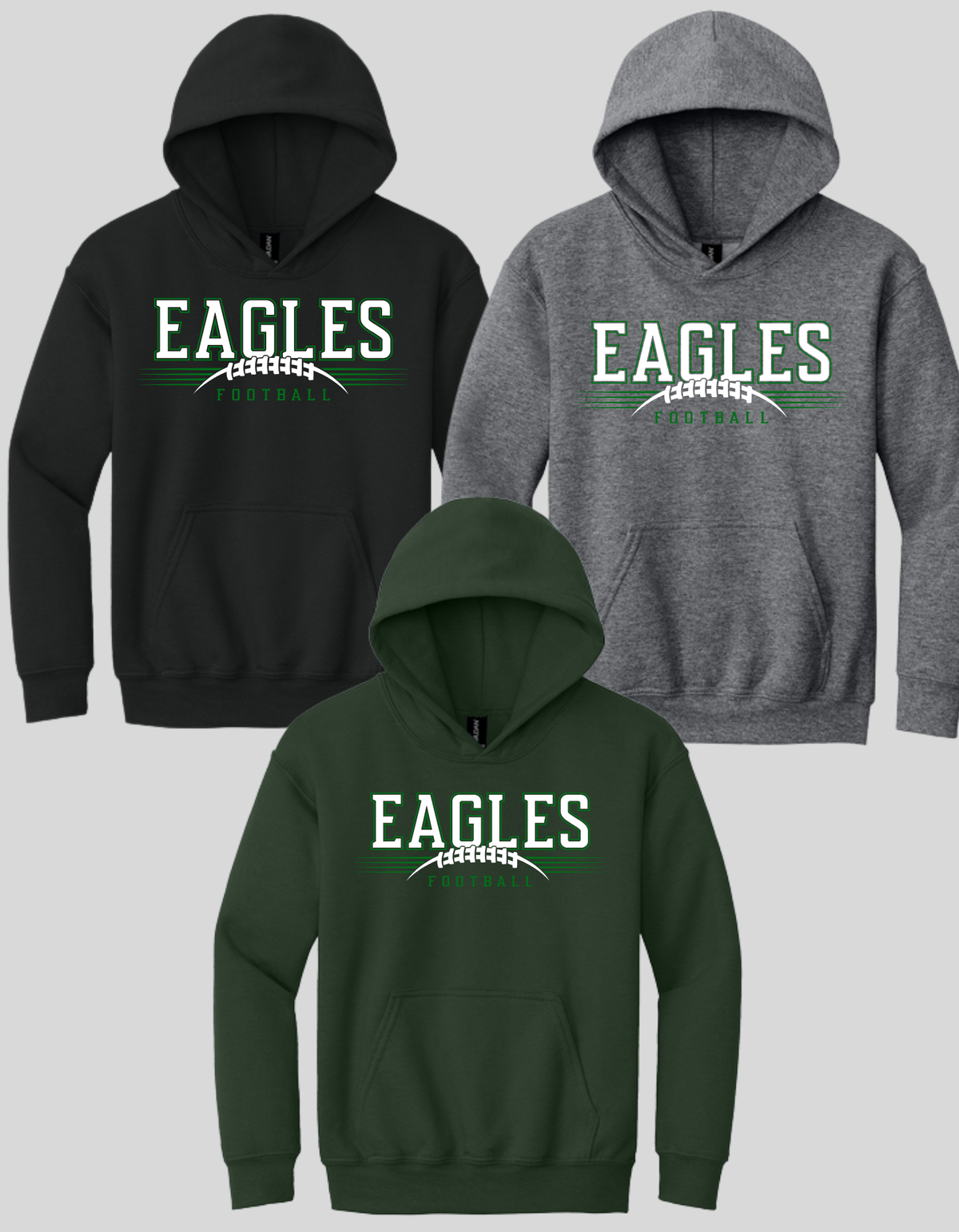 18500 & 18500B Gildan® Heavy Blend™ Hooded Sweatshirt (Adult & Youth) Design #3