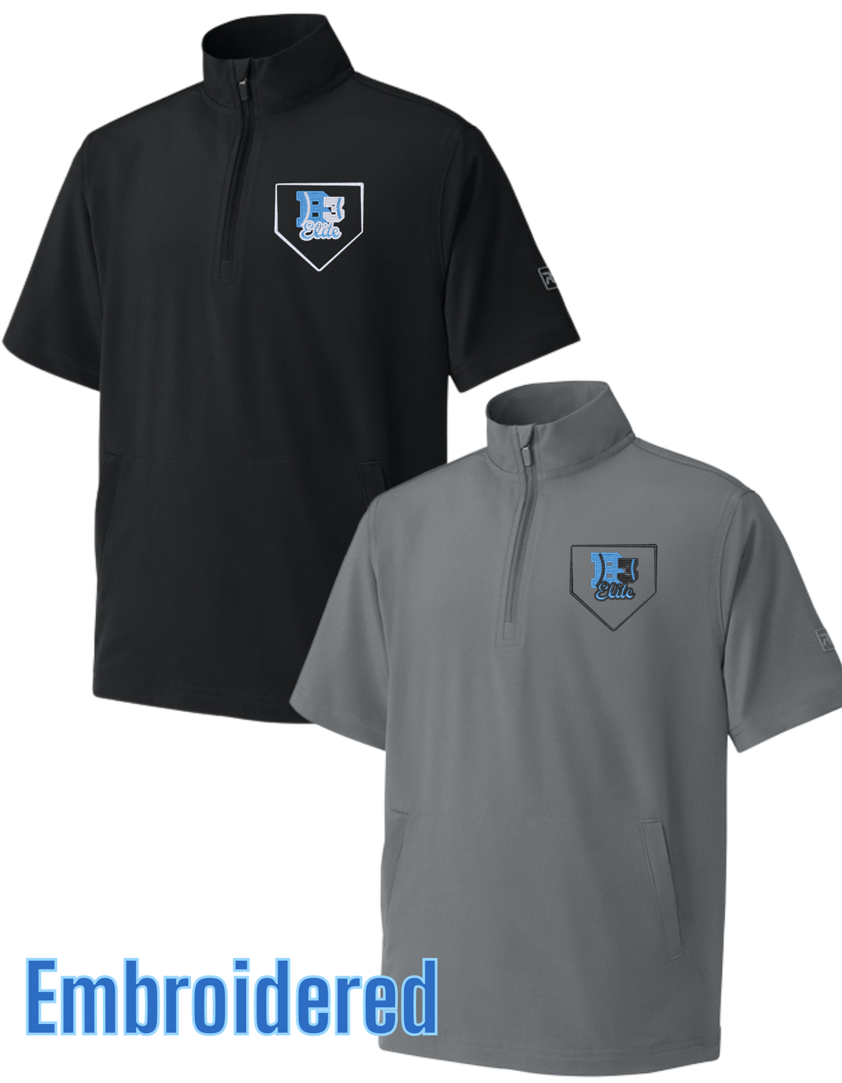 RY7400SSQ & RA7400SSQ EMBROIDERED B3 Home Plate Logo Richardson Barrage Wind Shirt