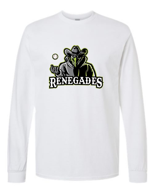 Adult GILDAN Heavy Cotton Long Sleeve Printed  T-Shirt 5400