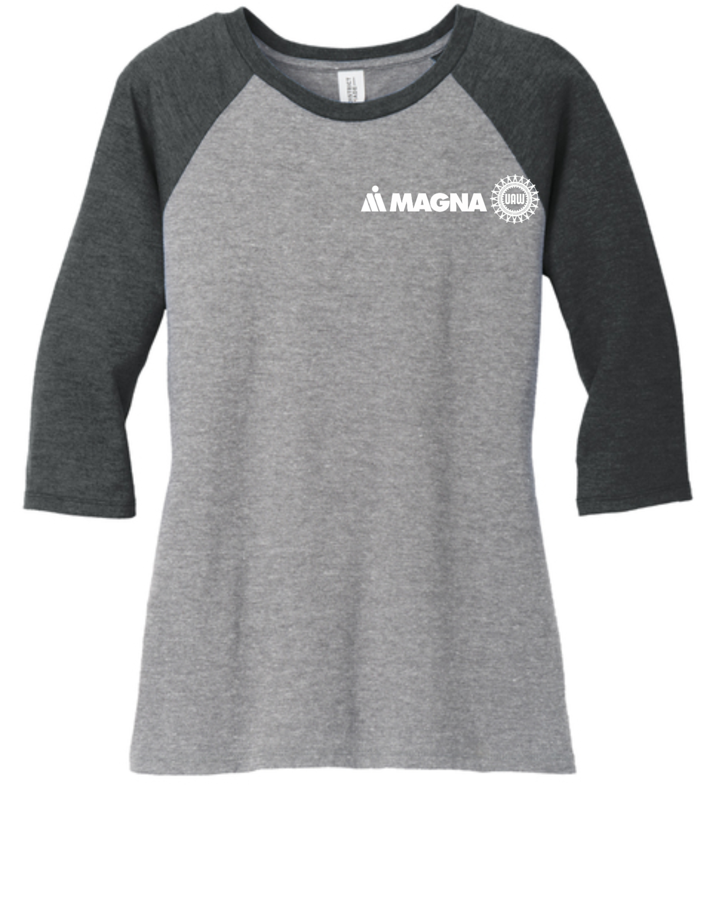 District Women's Perfect Tri 3/4-Sleeve Raglan - Sanmar - DM136L