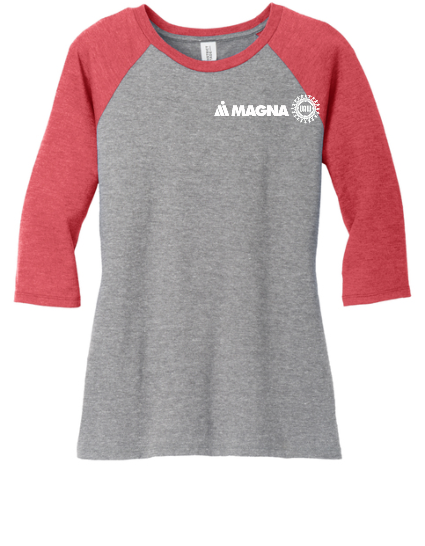 District Women's Perfect Tri 3/4-Sleeve Raglan - Sanmar - DM136L