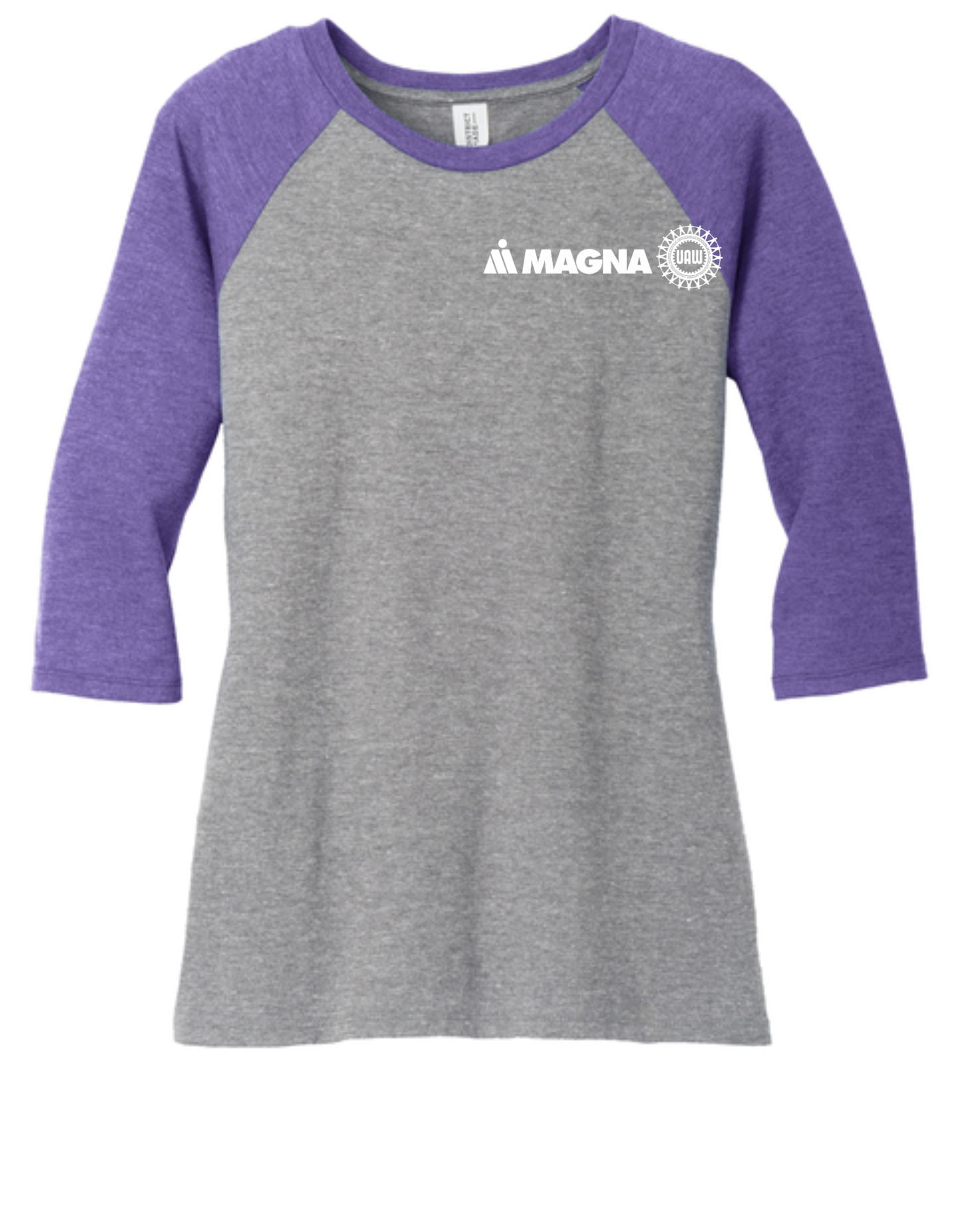 District Women's Perfect Tri 3/4-Sleeve Raglan - Sanmar - DM136L