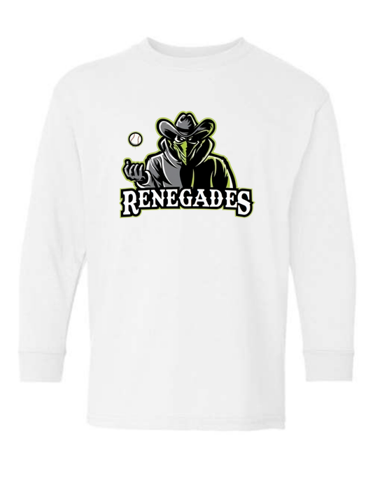 Youth GILDAN Heavy Cotton Long Sleeve Printed T-shirt