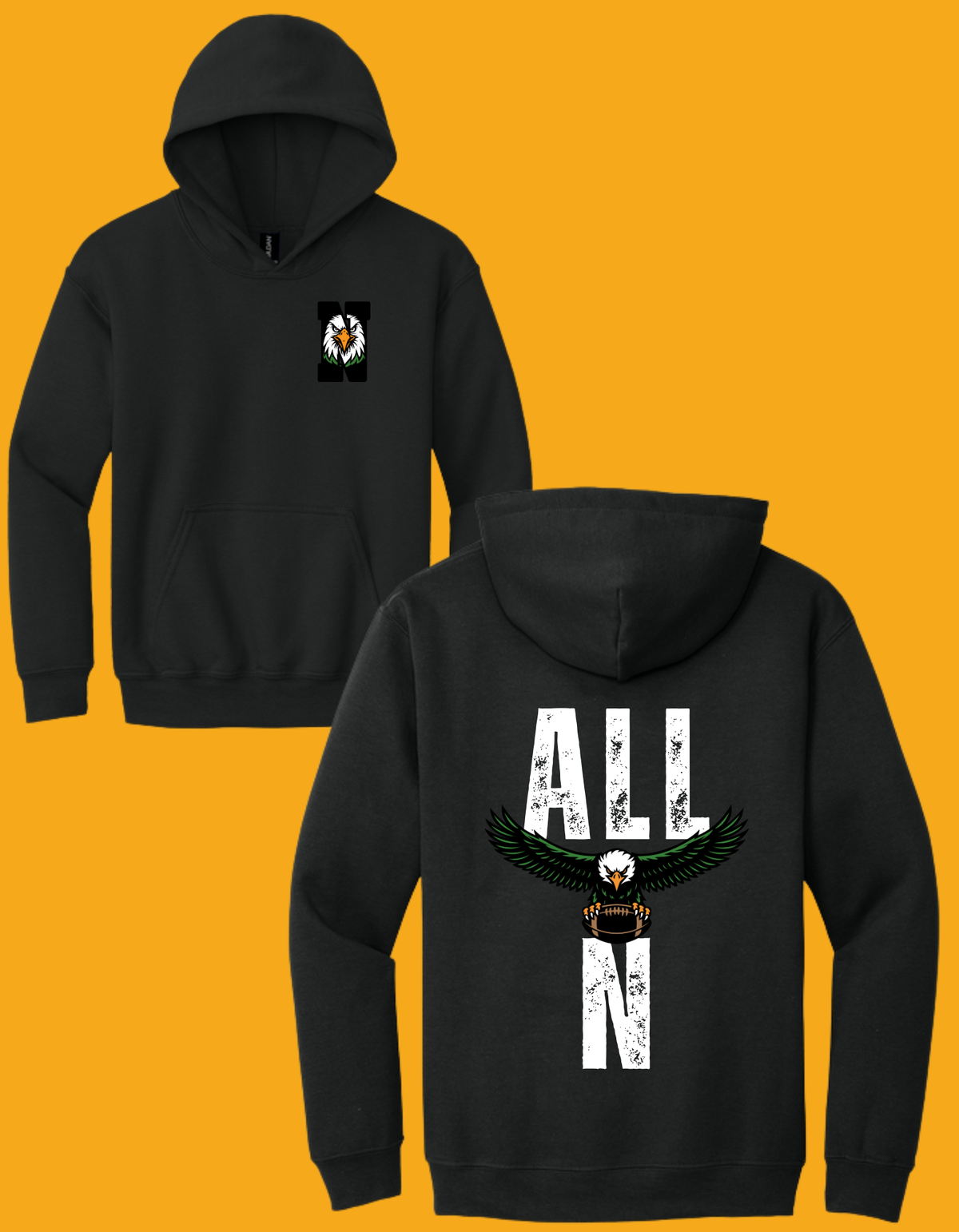 18500 & 18500B Gildan® Heavy Blend™ Hooded Sweatshirt (Adult & Youth) Design #5