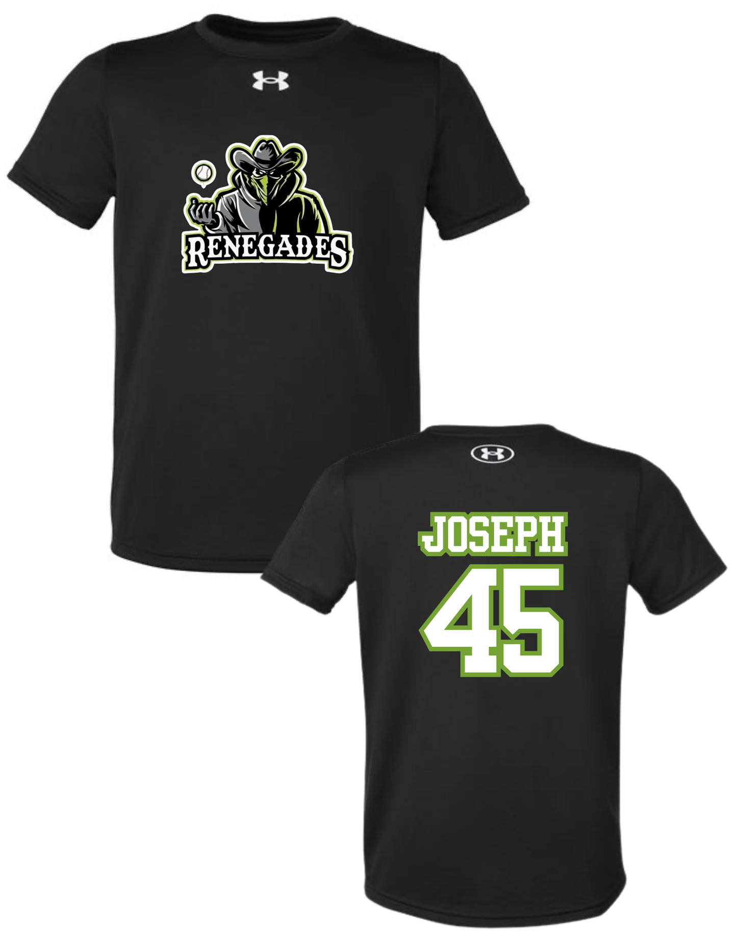 Youth Under Armour Tech Team T-Shirt w/ Player Name & Number