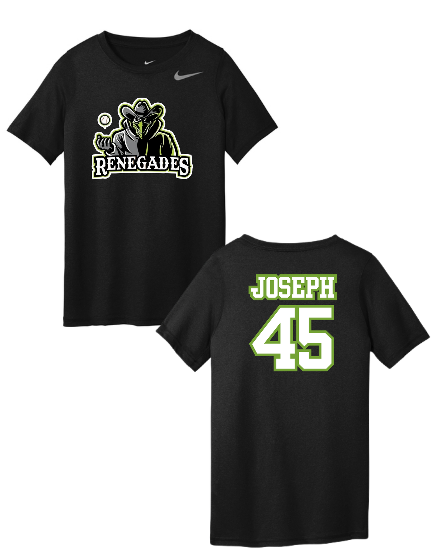 Youth Nike Team rLegend Tee DV7317 w/ Player Name & Number