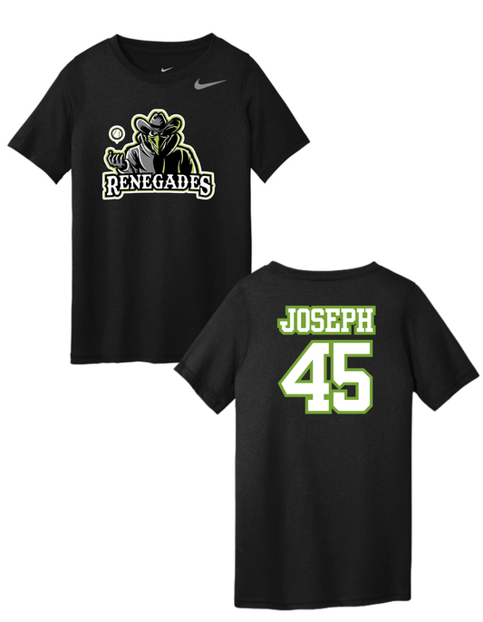 Youth Nike Team rLegend Tee DV7317 w/ Player Name & Number