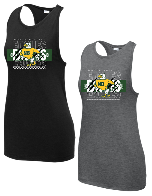 Women's Sport-Tek Women's PosiCharge Tri-Blend Wicking Tank  Design 3 - LST402