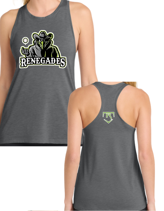 Ladies Sport-Tek Women's PosiCharge Tri-Blend Wicking Printed Tank LST402