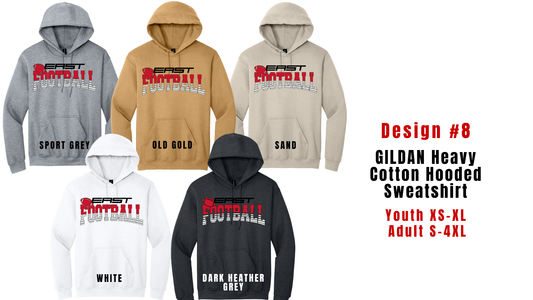 Adult Design 8 GILDAN Heavy Blend Hooded Sweatshirt 18500