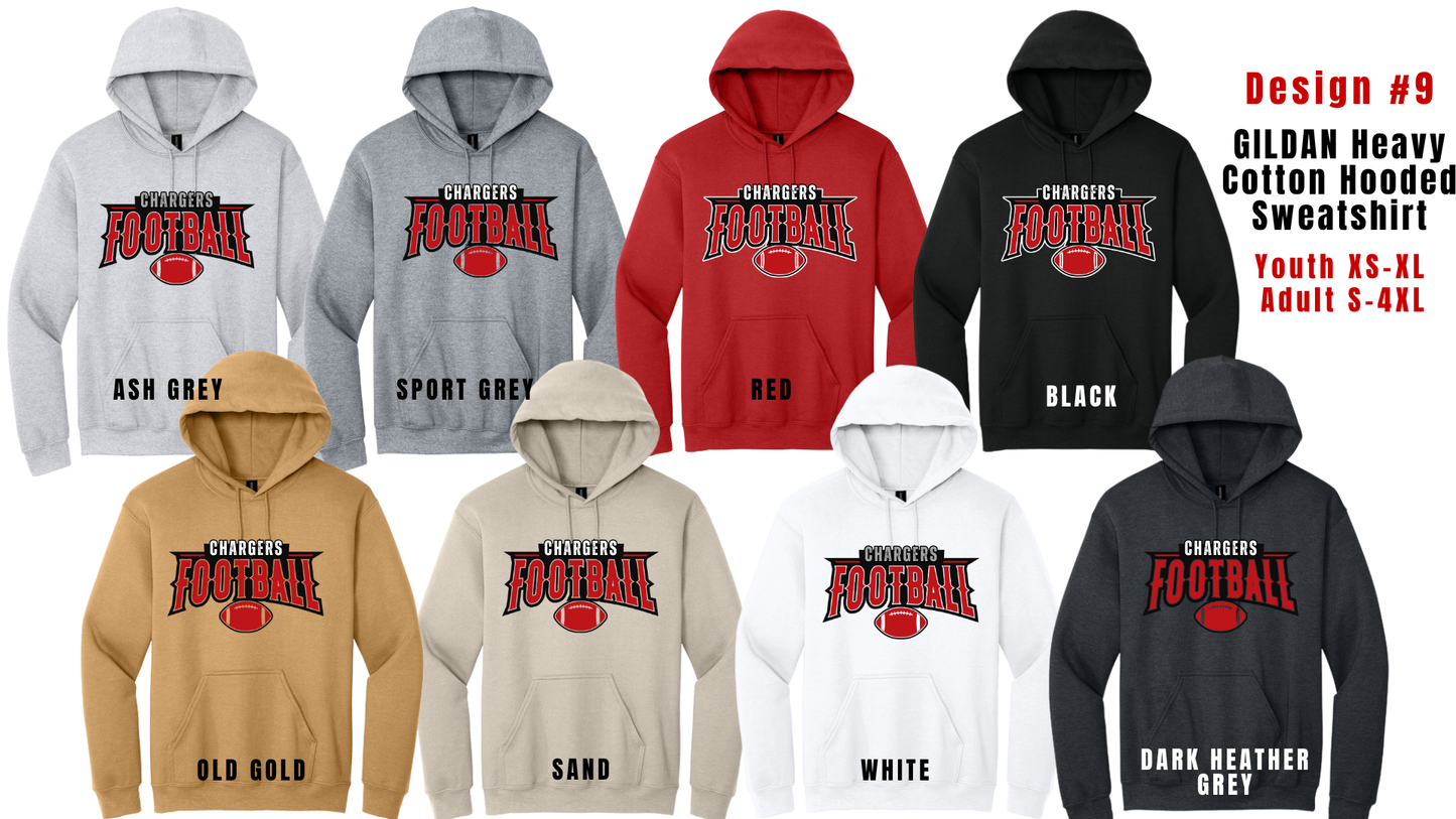 Youth Design 9 GILDAN Heavy Blend Hooded Sweatshirt 18500B