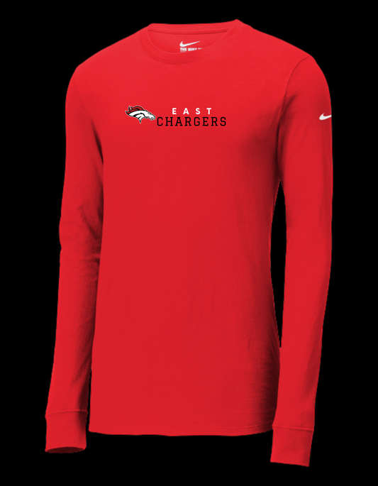 Adult Nike Dri-FIT Cotton/Poly Long Sleeve Tee NKBQ5230
