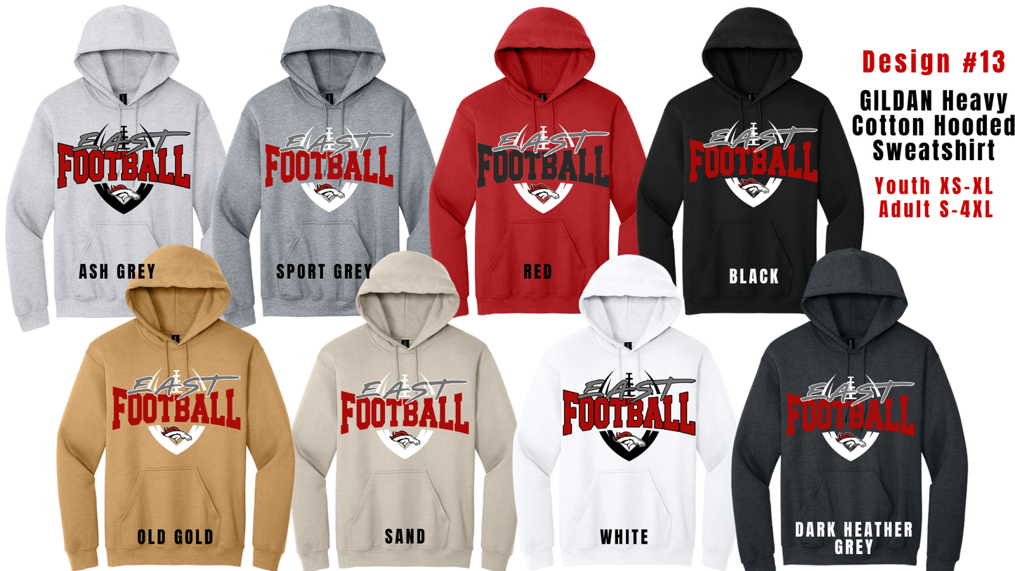 Adult Design 13 GILDAN Heavy Blend Hooded Sweatshirt 18500