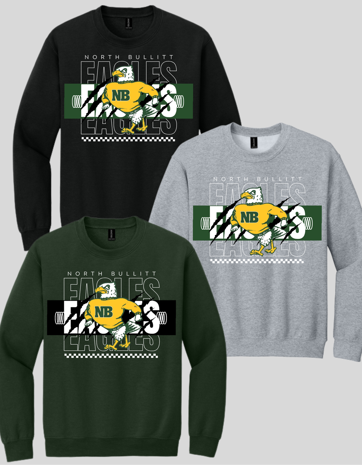 18000 & 18000B Gildan® Heavy Blend™ Crewneck Sweatshirt (Adult & Youth) Design #1