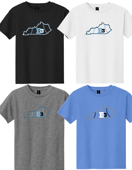 5000 & 5000B GILDAN Heavy Cotton T-Shirt ++ Design 1 - B3 State Logo