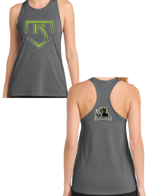 Ladies Sport-Tek Women's PosiCharge Tri-Blend Wicking Printed Tank LST402