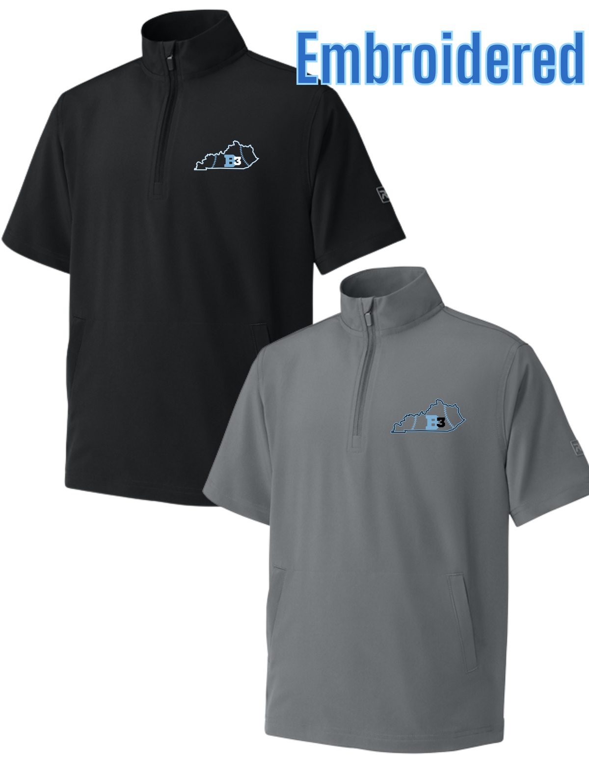 RY7400SSQ & RA7400SSQ EMBROIDERED B3 State Logo Richardson Barrage Wind Shirt