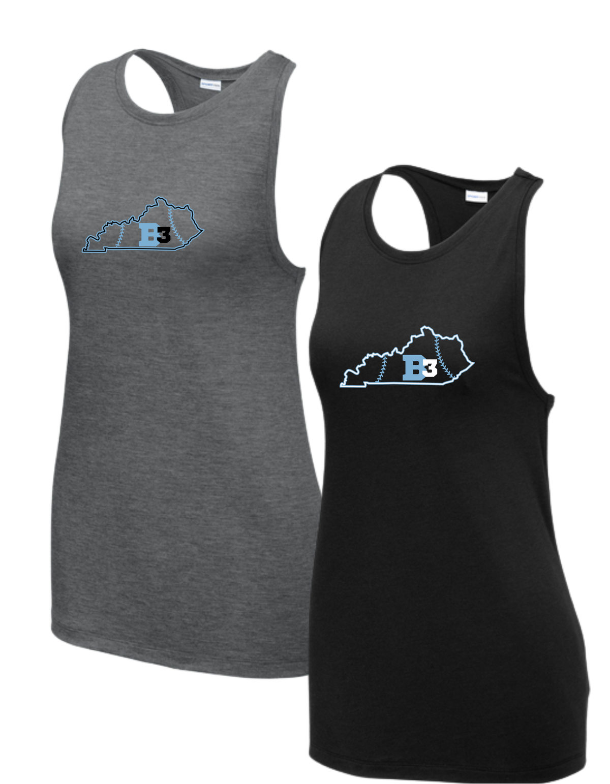 LST402 Sport-Tek Women's Tank ++ DESIGN 1 B3 KY STATE LOGO