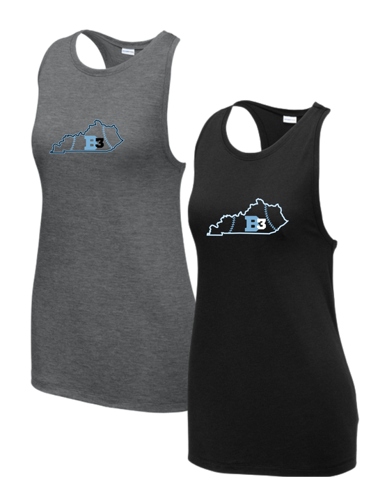 LST402 Sport-Tek Women's Tank ++ DESIGN 1 B3 KY STATE LOGO