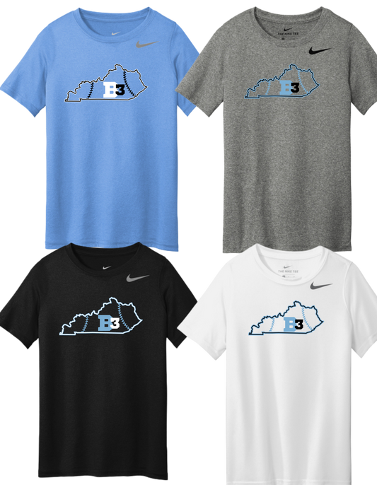 DV7317 NIKE Youth Team rLegend Tee ++ DESIGN 1 B3 KY STATE LOGO