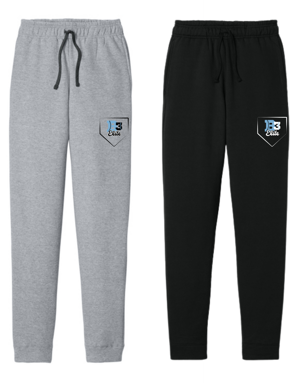 PC78J & PC78YJ Port & Co Core Fleece Jogger ++ DESIGN 2 - B3 HOME PLATE LOGO