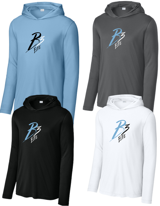 ST420LSH & YST420LSH Sport-Teo Posi-UV Pro Long Sleeve Hoodie + Design 5 B3SLANT