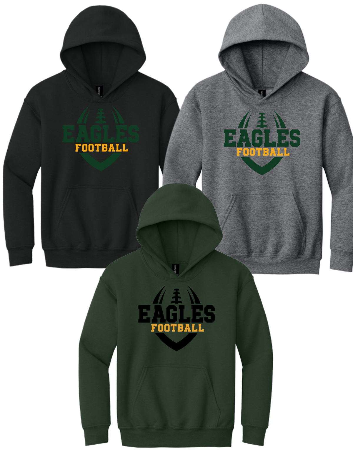 18500 & 18500B Gildan® Heavy Blend™ Hooded Sweatshirt (Adult & Youth) Design #2