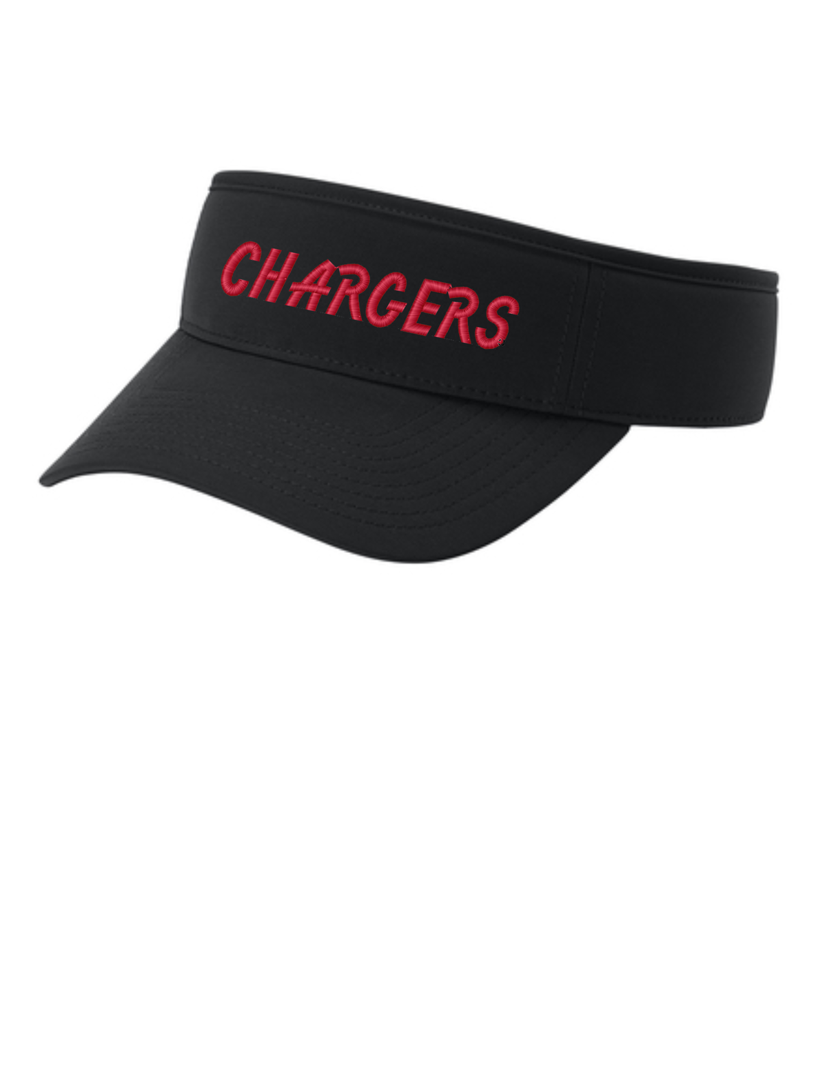 C983 Port Authority Poly Visor Embroidered w/ 3D Puff Varsity E - OSFM