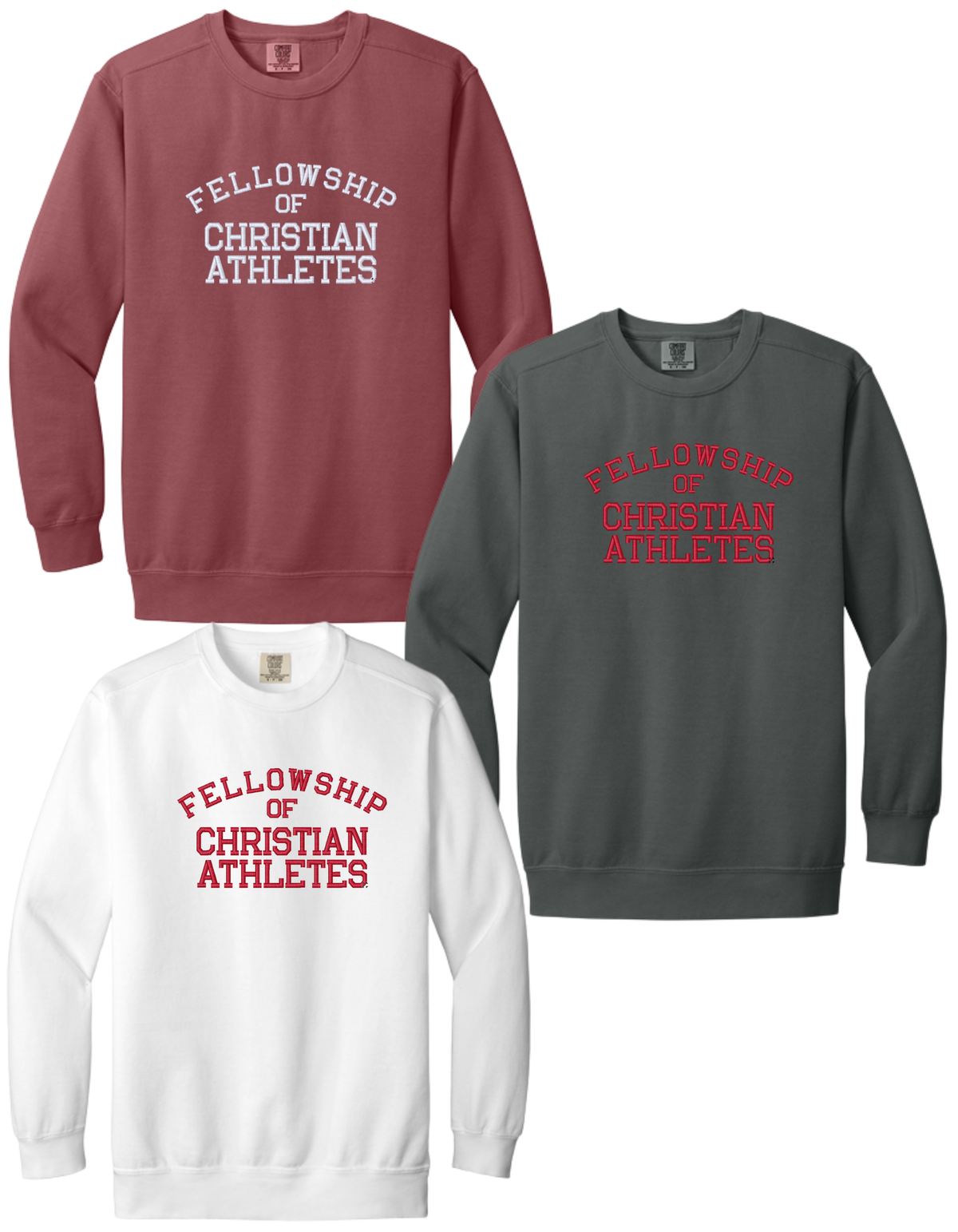 1566 EMBROIDERED Comfort Colors® Ring Spun Crewneck Sweatshirt