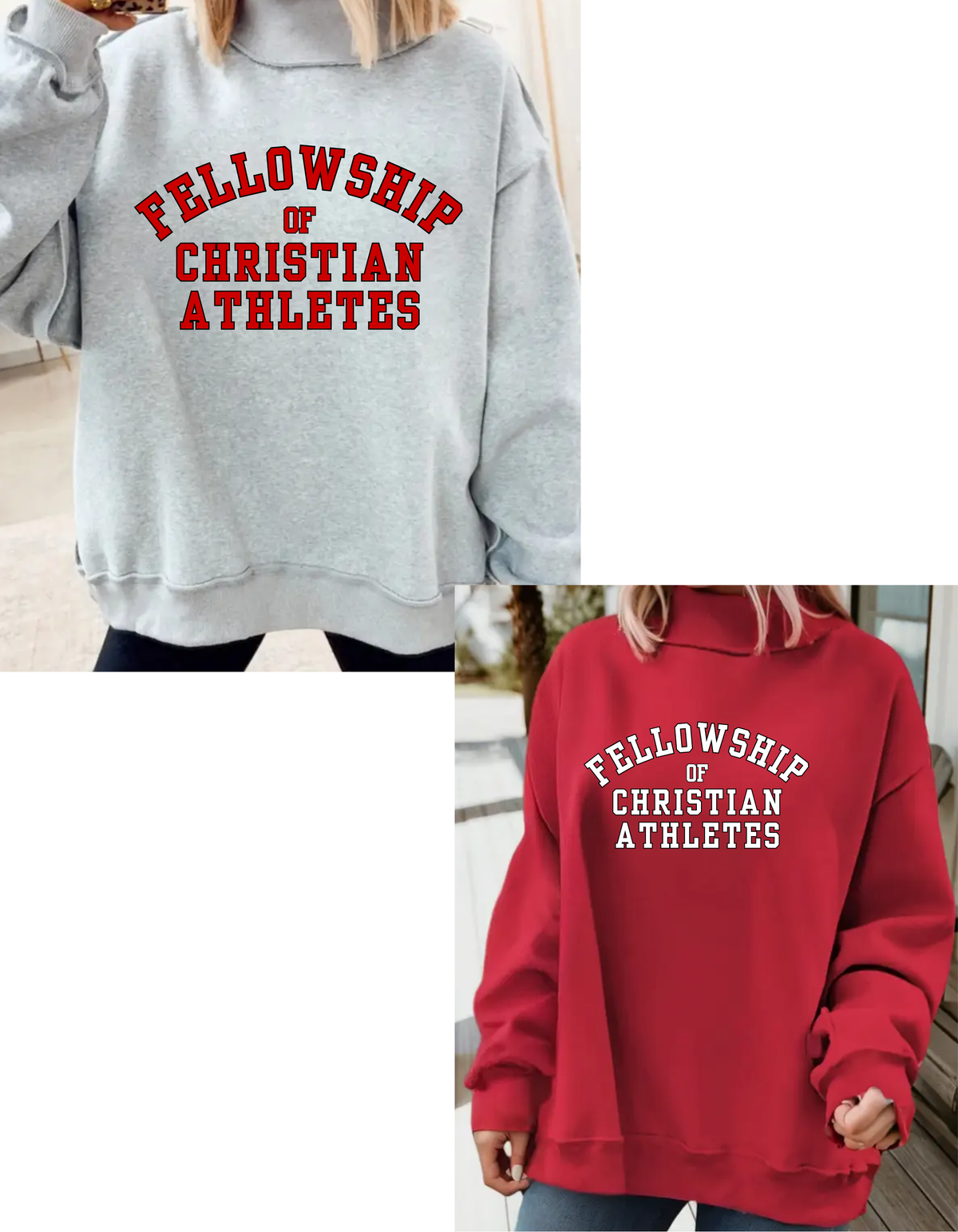 66 Game Day Reversible Mock Neck Sweatshirt - PRINTED