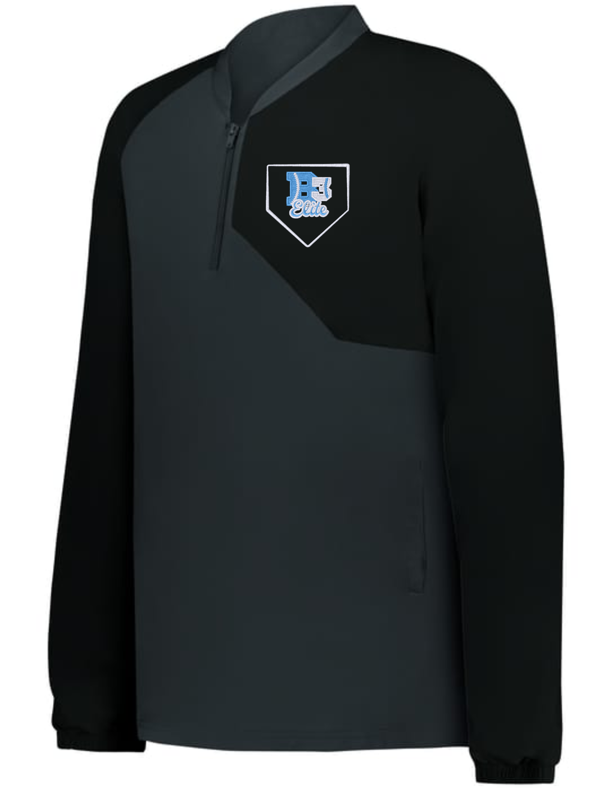 3JLS21A & 2JS21Y Alleson Athletic Youth & Adult FIELD 1/4 ZIP PULLOVER - Embroidered with B3 Elite Home Plate Logo