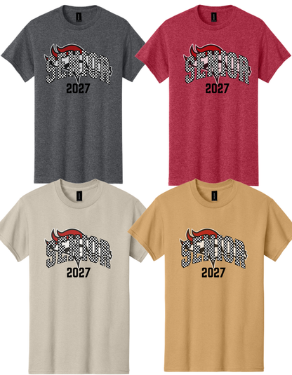5000 GILDAN Heavy Cotton T-Shirt - PRINT Senior Checkered Design